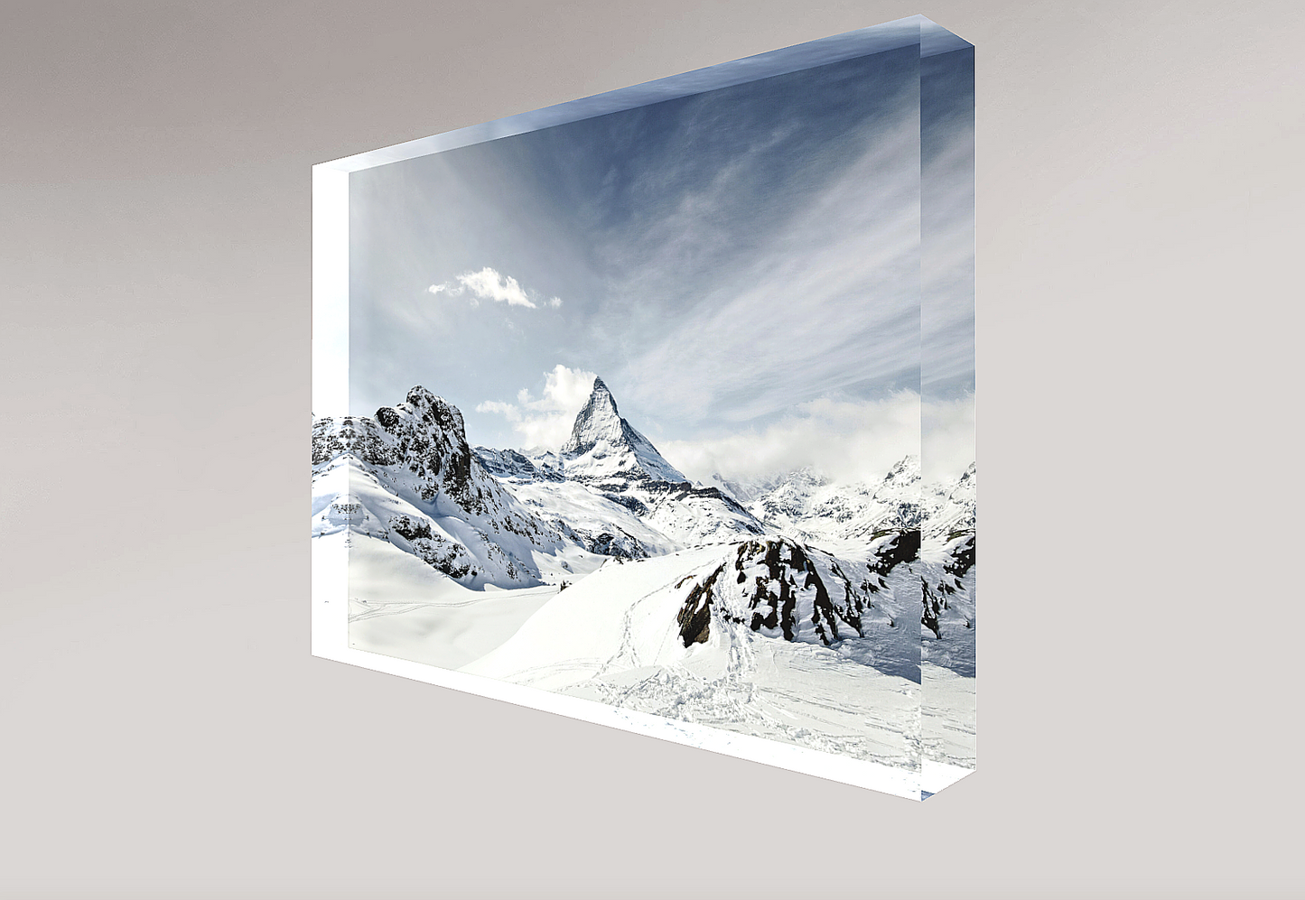 Majestueux Cervin - Bloc Photo Plexi 3D