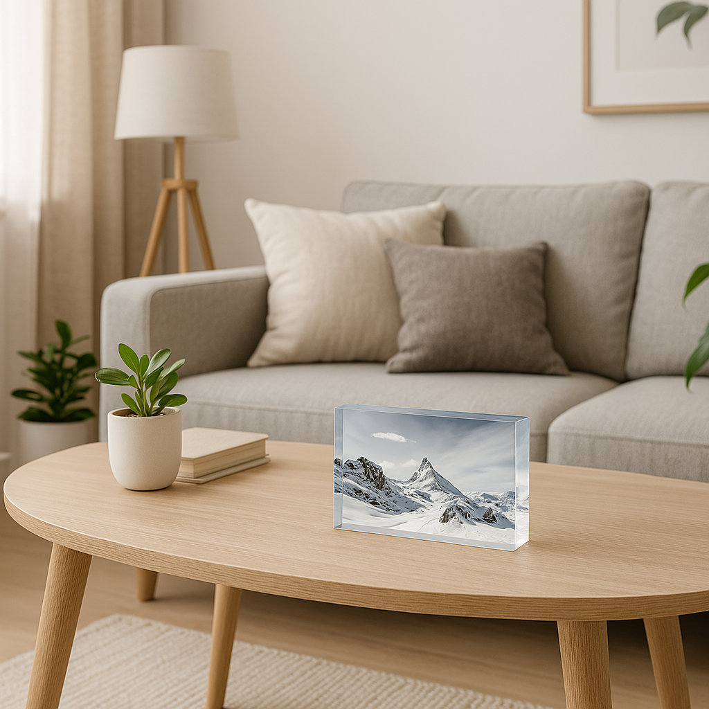 Majestueux Cervin - Bloc Photo Plexi 3D