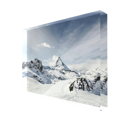 Majestueux Cervin - Bloc Photo Plexi 3D