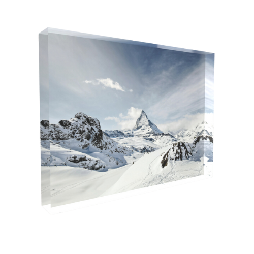 Majestueux Cervin - Bloc Photo Plexi 3D