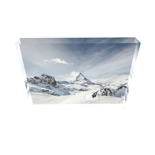 Majestueux Cervin - Bloc Photo Plexi 3D