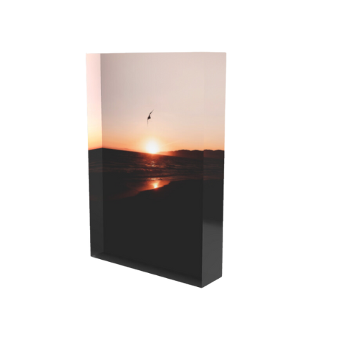 Kite Sunset - Bloc Photo Plexi 3D