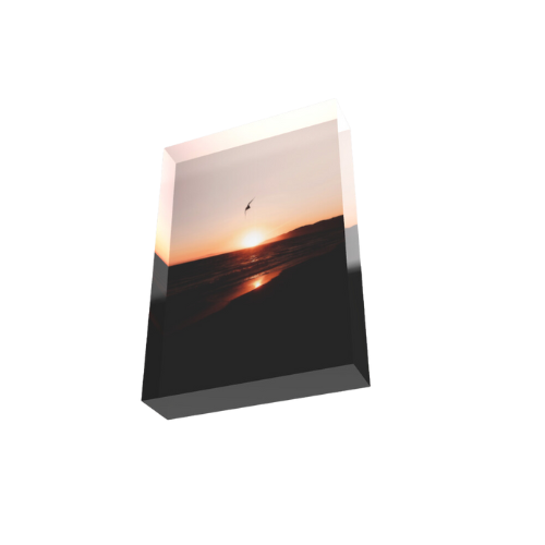 Kite Sunset - Bloc Photo Plexi 3D