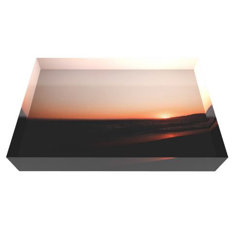 Malibu Beach Sunset - Bloc Photo Plexi 3D