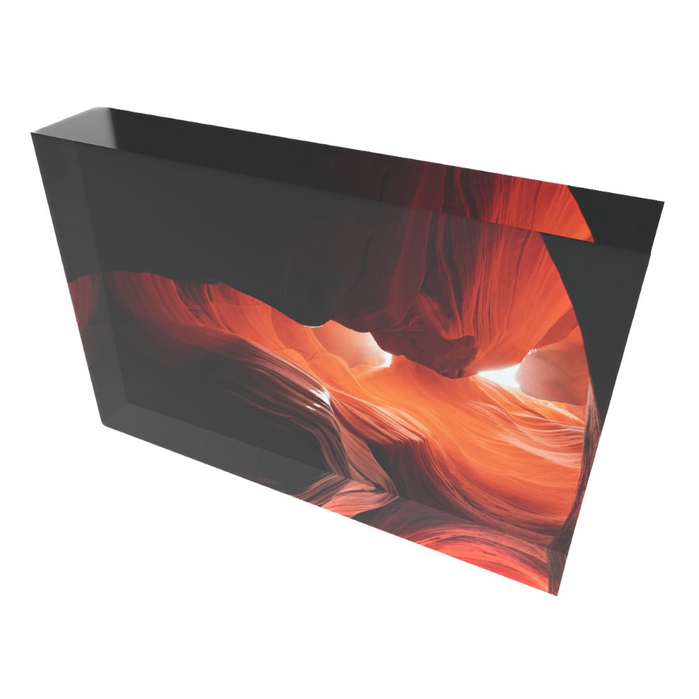 Roche Incandescente - Bloc Photo Plexi 3D